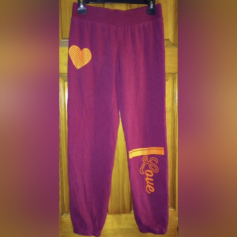 No Boundaries Purple and Orange Sweatpants Joggers